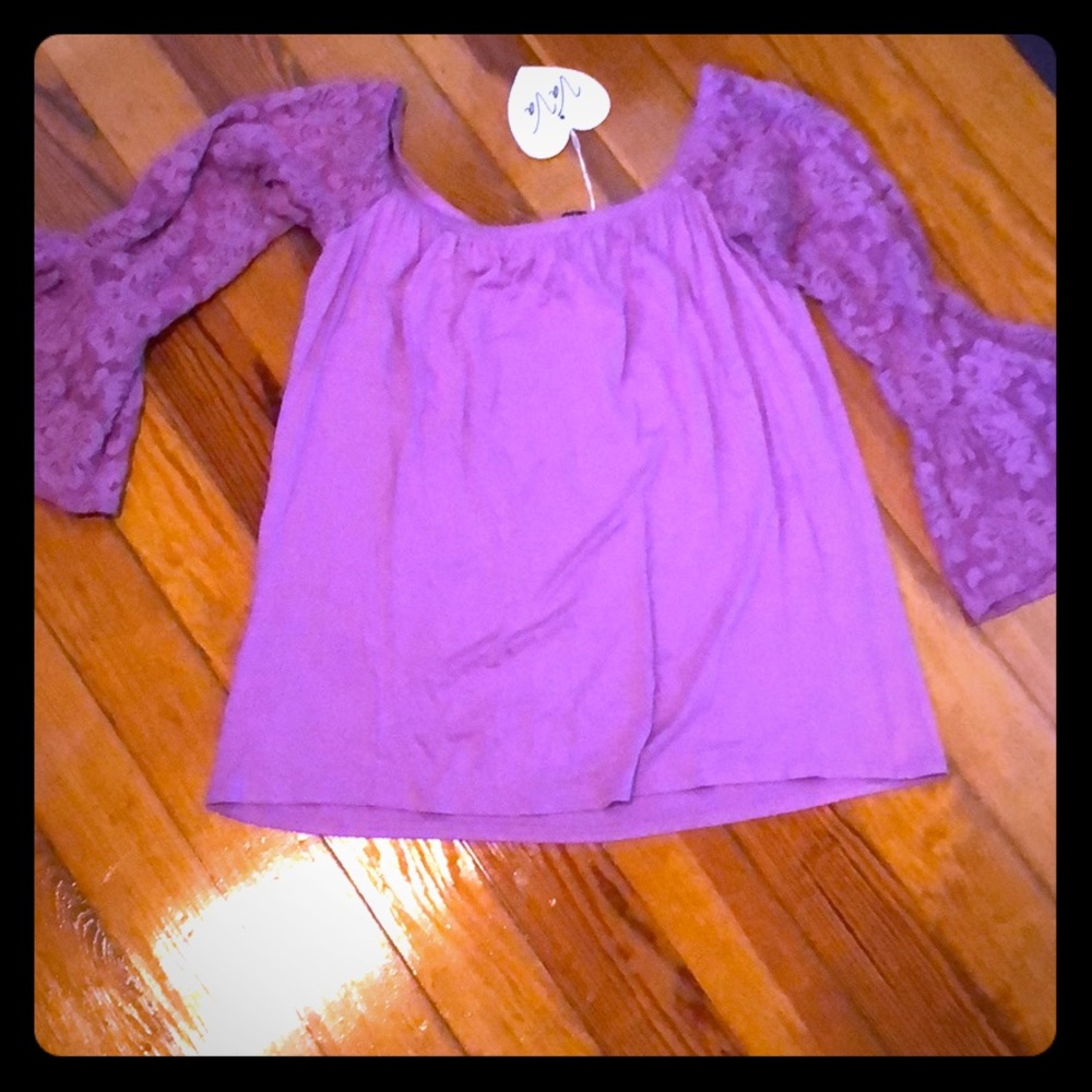 Violet lace blouse